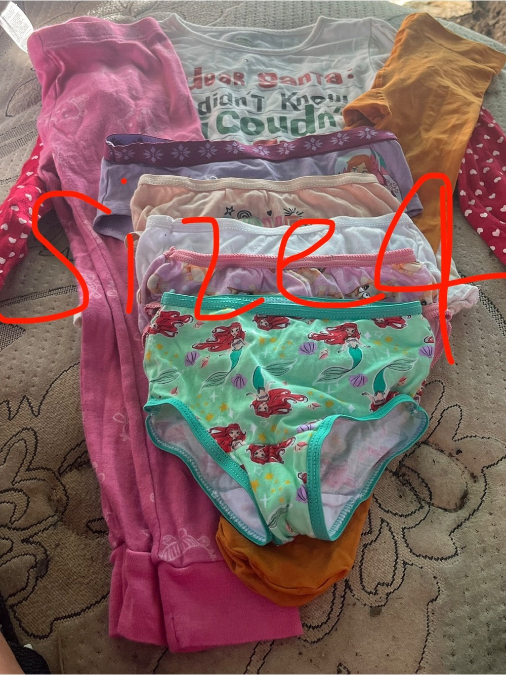 Girls Underwear 7-Pack with Ariel Print - Multi-Color